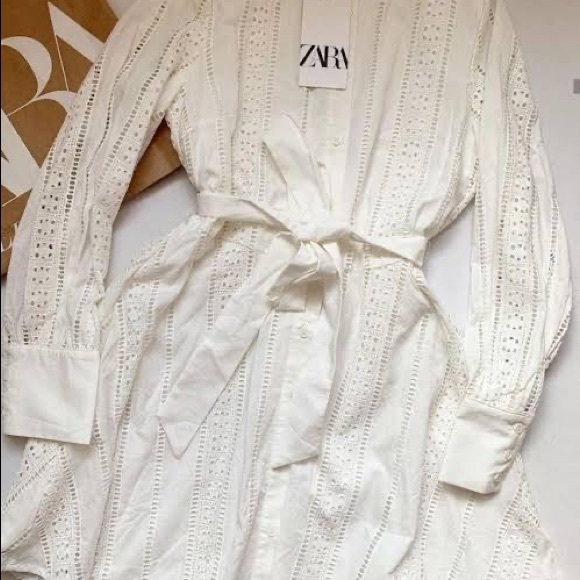 Zara Mini Embroidered Dress - Picture 3 of 10